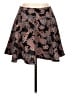 Lush 100% Polyester Paisley Black Casual Skirt Size L - photo 1