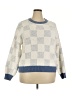 Bearpaw Checkered-gingham Blue Pullover Sweater Size XXL - photo 1
