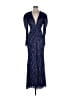 Mac Duggal 100% Polyester Blue Cocktail Dress Size 4 - photo 1