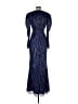 Mac Duggal 100% Polyester Blue Cocktail Dress Size 4 - photo 2
