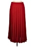 Boden 100% Polyester Solid Red Formal Skirt Size 6 - photo 2