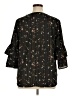 Cure 100% Polyester Black 3/4 Sleeve Blouse Size XL - photo 2