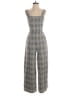 Free People Plaid Gray Jumpsuit Size 2 - photo 1