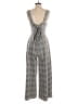 Free People Plaid Gray Jumpsuit Size 2 - photo 2