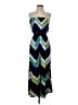 THREE PINK HEARTS Chevron-herringbone Blue Casual Dress Size S - photo 1