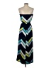 THREE PINK HEARTS Chevron-herringbone Blue Casual Dress Size S - photo 2