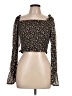 Wild Fable 100% Polyester Black 3/4 Sleeve Blouse Size L - photo 1