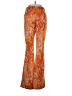 Zara Paisley Orange Casual Pants Size S - photo 2