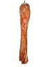 Zara Paisley Orange Casual Pants Size S - photo 5