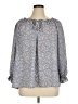 Max Studio 100% Polyester Gray 3/4 Sleeve Blouse Size 1X - photo 1