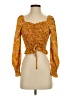 Assorted Brands Orange 3/4 Sleeve Blouse Size S - photo 1
