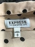 Express 100% Polyester Polka Dots Tan Long Sleeve Blouse Size M - photo 7