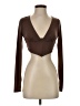 Garage Brown Long Sleeve Top Size S - photo 1