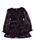 Aqua Floral Black Dress Size 9/10 - photo 1