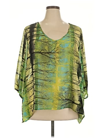 One World 3/4 Sleeve Blouse (view 1)