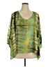 One World Green 3/4 Sleeve Blouse Size 2X - photo 1