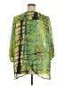 One World Green 3/4 Sleeve Blouse Size 2X - photo 2