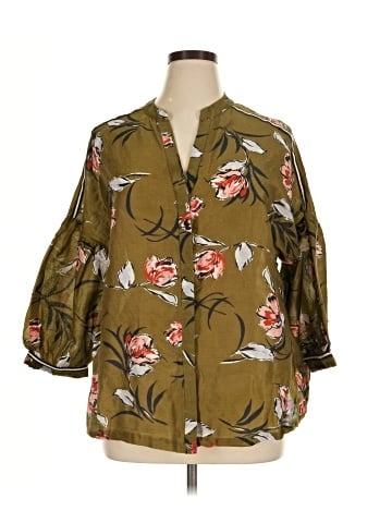 Vineet Bahl 3/4 Sleeve Blouse (view 1)