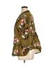 Vineet Bahl Floral Brown 3/4 Sleeve Blouse Size XL - photo 5