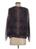 Adam Lippes Animal Print Purple 3/4 Sleeve Blouse Size 4 - photo 2