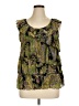 Apt. 9 100% Nylon Green Sleeveless Blouse Size XL - photo 1