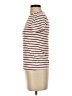 L'Agence Stripes Brown Short Sleeve Turtleneck Size S - photo 5