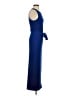 Aqua Solid Blue Casual Dress Size S - photo 4