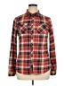Bella D 100% Polyester Plaid Red Long Sleeve Blouse Size XL - photo 1