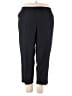 Kate Hill 100% Linen Solid Black Linen Pants Size 2X - photo 1