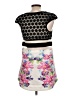 Morning Mist Graphic Black Cocktail Dress Size 12 - photo 2
