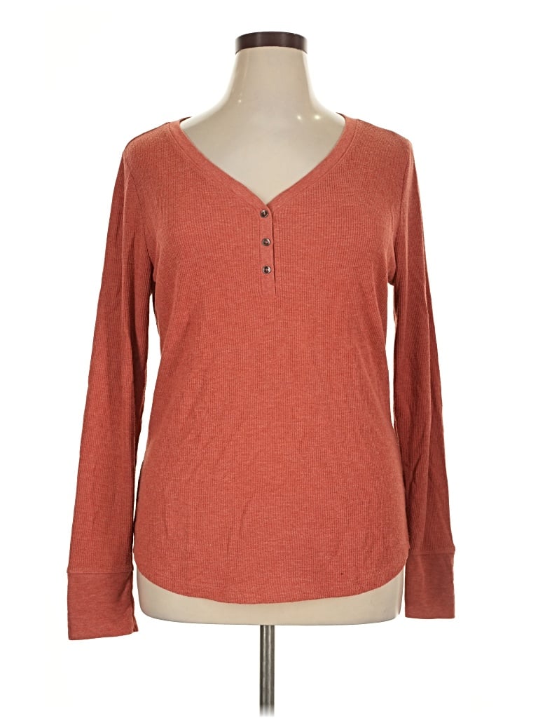 Pre-owned Time And Tru Cardigan Sweater In Orange