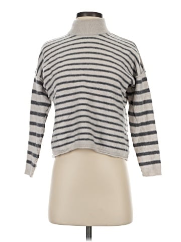 Madewell Stripe-Play Mockneck Pullover Sweater (view 1)