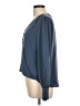 Current Air Blue 3/4 Sleeve Blouse Size L - photo 5