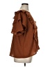 Express Brown Short Sleeve Blouse Size XL - photo 4