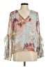 Vince Camuto 100% Polyester Teal 3/4 Sleeve Blouse Size M - photo 1