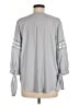 Ann Taylor 100% Polyester Gray 3/4 Sleeve Blouse Size M - photo 2