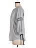 Ann Taylor 100% Polyester Gray 3/4 Sleeve Blouse Size M - photo 5