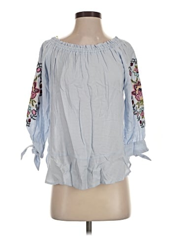 Democracy 3/4 Sleeve Blouse (view 1)