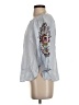 Democracy 100% Rayon Blue 3/4 Sleeve Blouse Size XS - photo 5