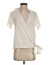 Ann Taylor 100% Polyester Ivory Short Sleeve Blouse Size XS - photo 1