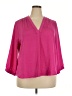 Vince Camuto 100% Polyester Pink 3/4 Sleeve Blouse Size XXL - photo 1