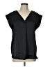 Ann Taylor LOFT 100% Polyester Black Short Sleeve Blouse Size L - photo 1