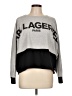 Karl Lagerfeld Paris Graphic Gray Sweatshirt Size L - photo 1