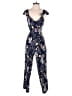 Amour Vert Floral Blue Jumpsuit Size XS - photo 1