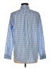 Unbranded Checkered-gingham Blue Long Sleeve Button-Down Shirt Size M - photo 2