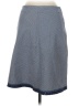 Sitwell Chevron-herringbone Blue Casual Skirt Size 6 - photo 2