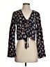BCBGeneration 100% Polyester Black Long Sleeve Blouse Size XXS - photo 1