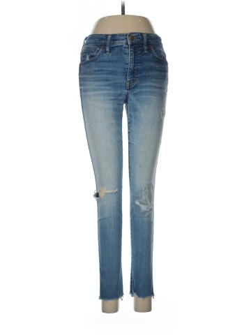 Madewell 9" High-Rise Skinny Jeans in Allegra Wash: Rip and Repair Edition (view 1)