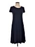 Peruvian Connection Solid Blue Casual Dress Size XS - photo 1