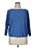 Unbranded Blue 3/4 Sleeve Top Size 1X - photo 1